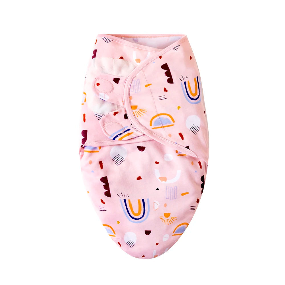Baby Blanket & Hat Set | Soft Cotton Newborn Swaddle Wrap