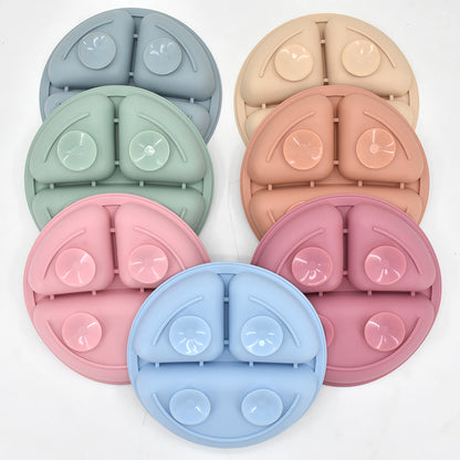 5-Piece Baby Silicone Tableware Set | Suction Plate, Bowl, Spoon & Fork | BPA-Free
