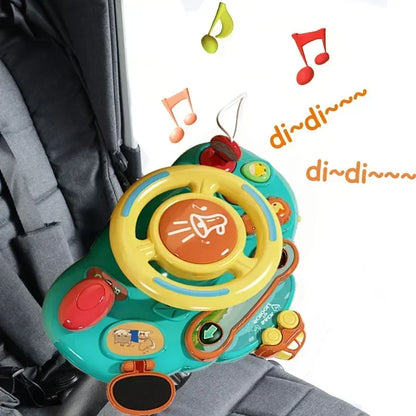 Baby Steering Wheel Toy | Electric Simulate Driving Toy for 0-36 Months
