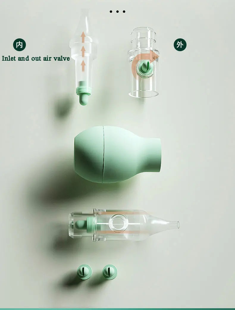 Baby Nasal Aspirator | Soft Silicone Nose Cleaner & Snot Sucker for Newborns, Anti-Backflow
