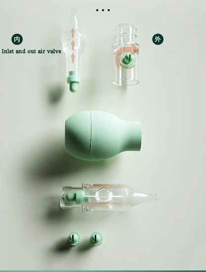 Baby Nasal Aspirator | Soft Silicone Nose Cleaner & Snot Sucker for Newborns, Anti-Backflow