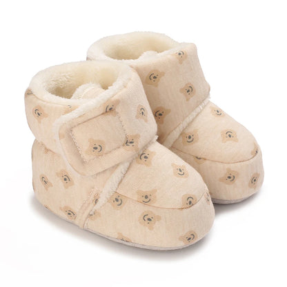 Baby First Walker Shoes | Soft Cartoon Cotton Shoes for Newborns 0–18 Months