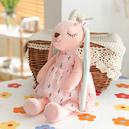Long Ear Rabbit Plush Toy | Kawaii Soft Bunny Doll for Kids