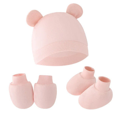 Baby Hat, Bonnet, Gloves & Socks Set | Newborn Gift Set 0-6 Months