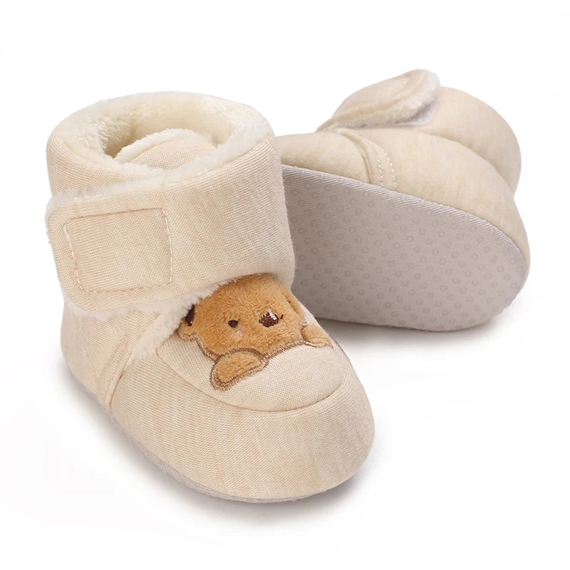 Baby First Walker Shoes | Soft Cartoon Cotton Shoes for Newborns 0–18 Months