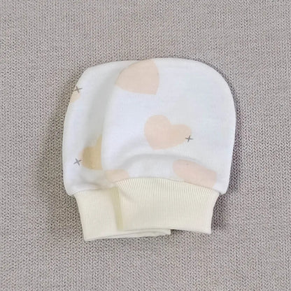 5 Pairs Baby No-Scratch Mittens | Soft Cotton Newborn Hand Mittens 0-3 Months