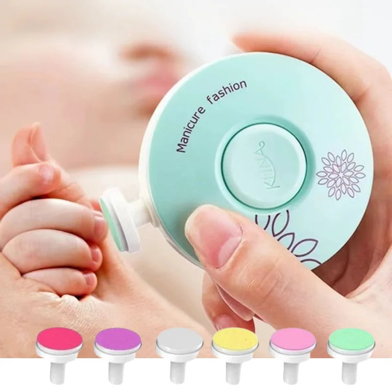Electric Baby Nail Trimmer & Polisher | Quiet Safe Nail Care for Newborns