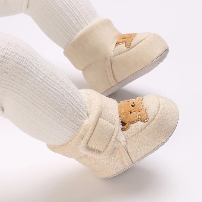 Baby First Walker Shoes | Soft Cartoon Cotton Shoes for Newborns 0–18 Months
