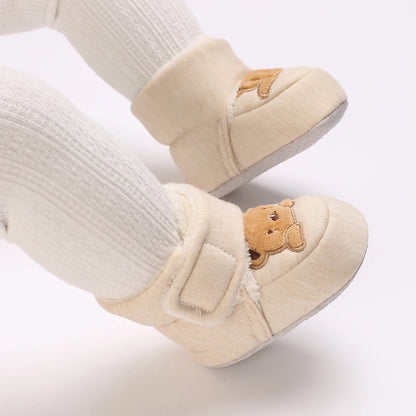 Baby First Walker Shoes | Soft Cartoon Cotton Shoes for Newborns 0–18 Months
