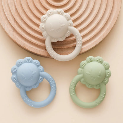 Silicone Bear Teether Rattle | Food-Grade Sensory Hand Bell for Babies 0–12 Months