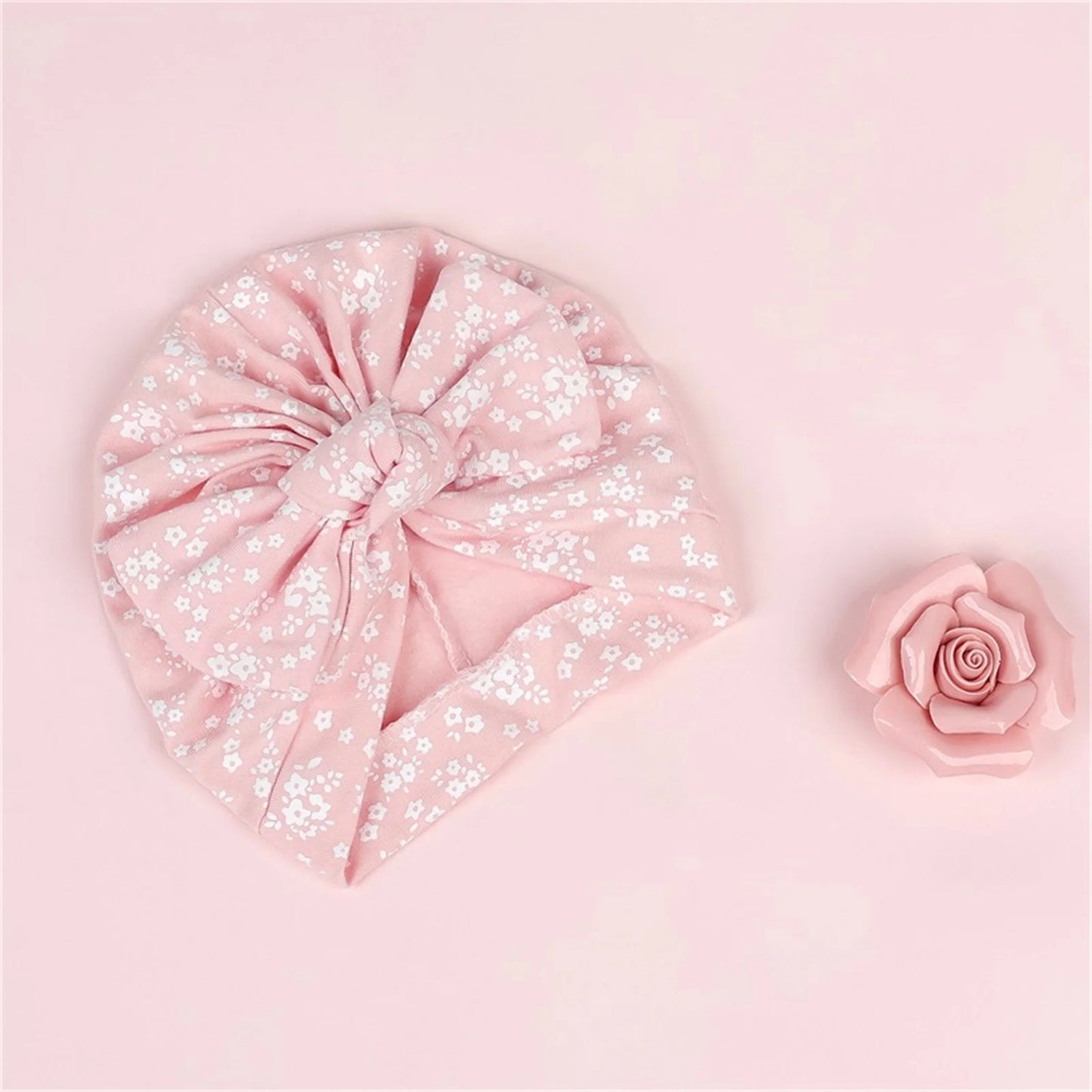 Baby Turban Bow Knot Hat | Soft Beanie Headwrap for Newborns & Toddlers