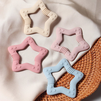 Baby Star & Heart Silicone Teether