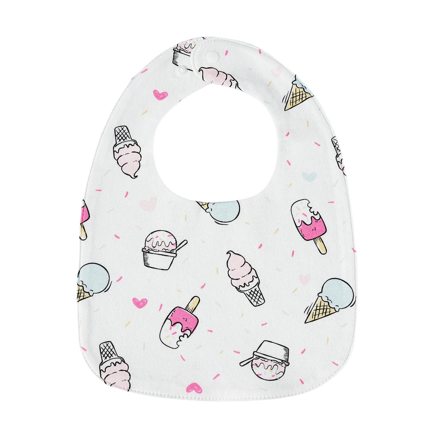 Baby Feeding Bib | Soft Cotton Adjustable Waterproof Bib for Newborns & Infants