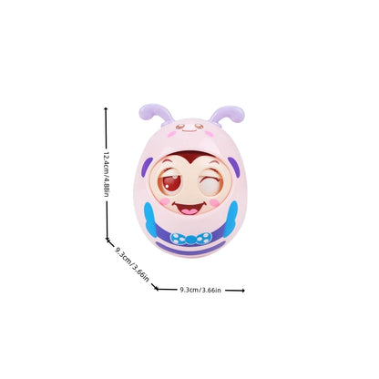 Baby Roly Poly Bee Tumbler Toy | Tummy Time Rocking Toy for Babies 3–12 Months