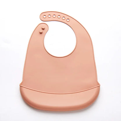 Silicone Baby Bib | Adjustable Waterproof Feeding Bib for Newborns & Toddlers, BPA-Free