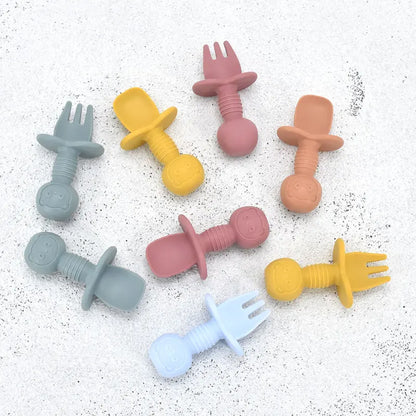 Baby Silicone Cartoon Dining Set | Plate, Cutlery & 4-Piece Options | BPA-Free