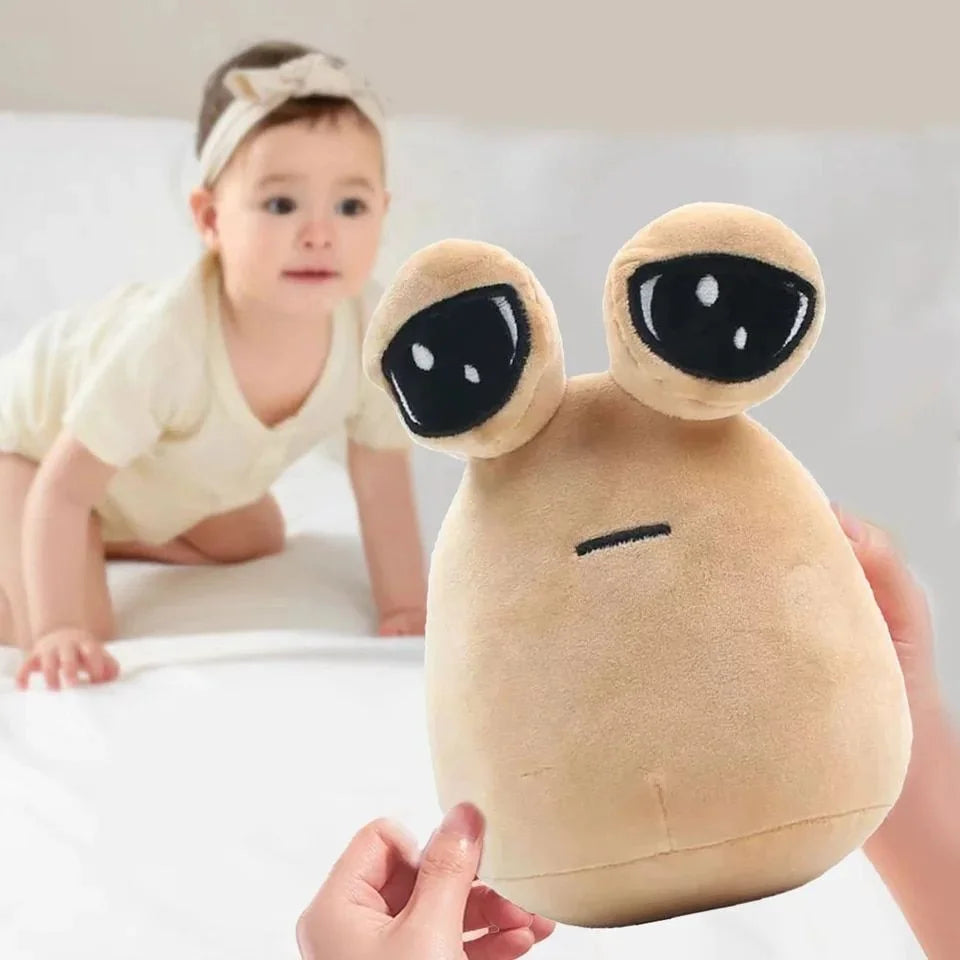 Pou Alien Plush Toy | Kawaii Anime Stuffed Doll for Kids