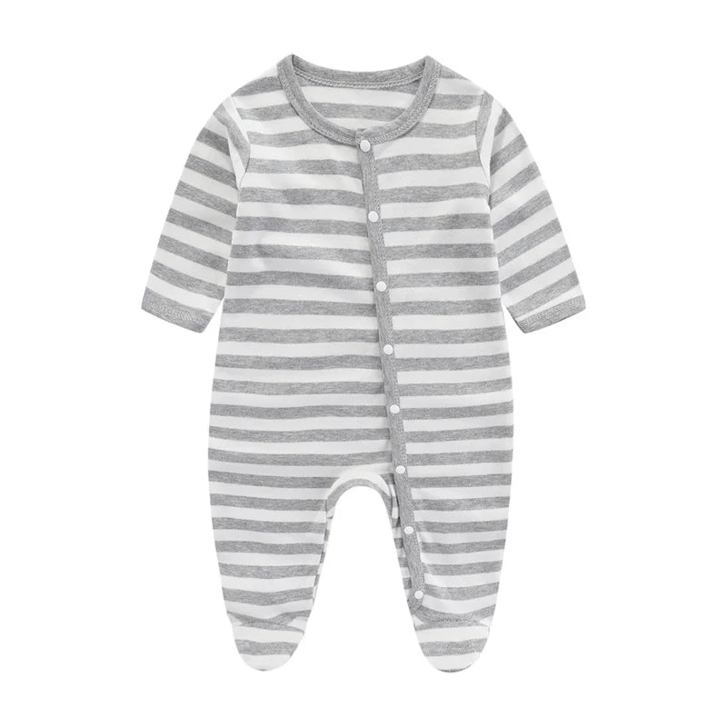 Baby Cartoon Print Romper | Soft Cotton Bodysuit for Newborns 0–9 Months