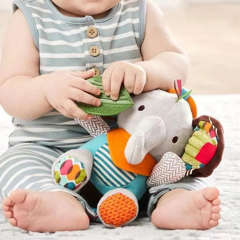 Baby Soft Plush Animal Pram Toy