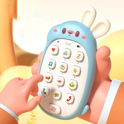 Baby Rabbit Music Phone Toy | Chewable Sensory Puzzle Toy for Toddlers