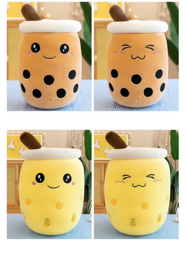 Kawaii Boba Bubble Tea Plush Toy | Soft Stuffed Milk Cup Pillow | 14 Styles | 24cm