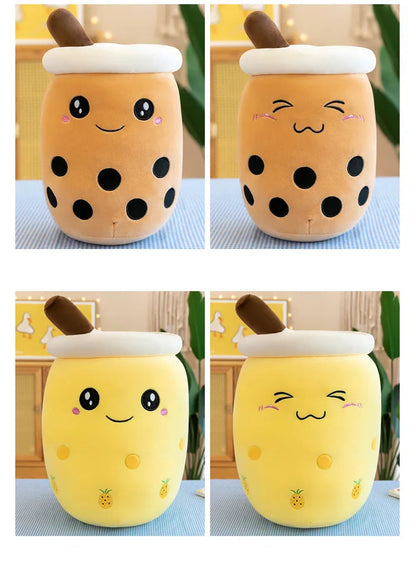 Kawaii Boba Bubble Tea Plush Toy | Soft Stuffed Milk Cup Pillow | 14 Styles | 24cm