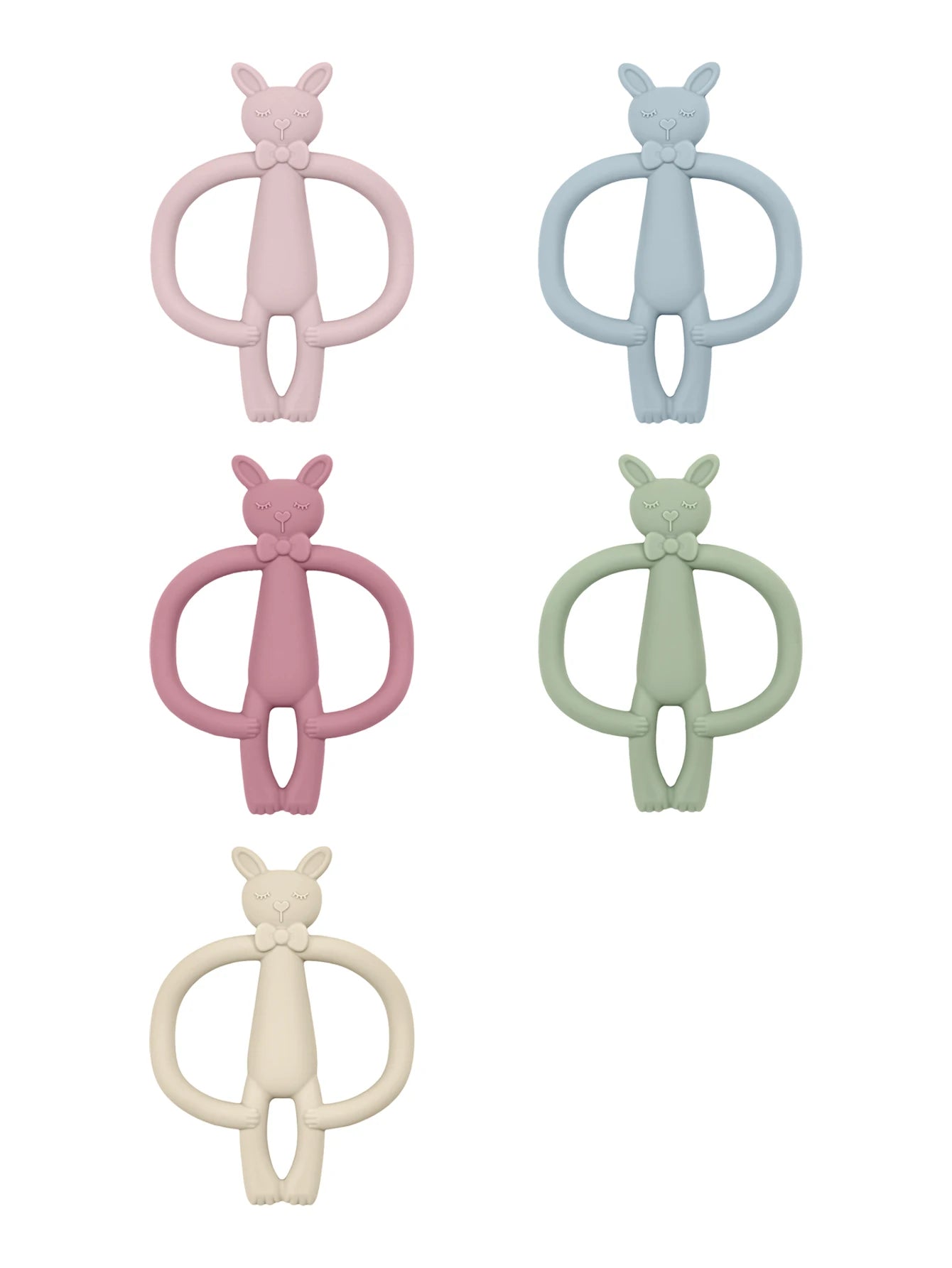 Silicone Rabbit Teether for Babies & Newborns