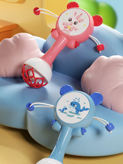 Baby Rattle Teether Hand Bell Toy