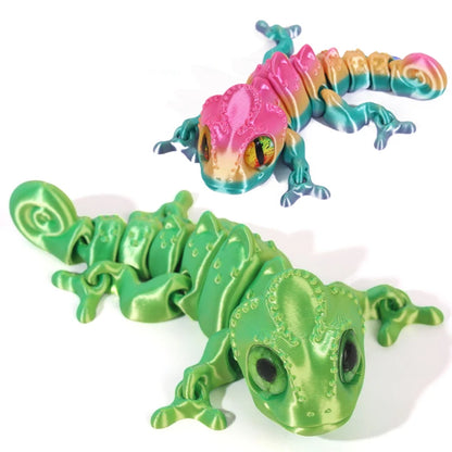 3D Printed Chameleon Figure | Multi-Joint Movable Kids Gift & Room Decoration
