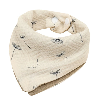 Baby Bandana Bib | Muslin Drool Bib for Teething Infants 0-12 Months