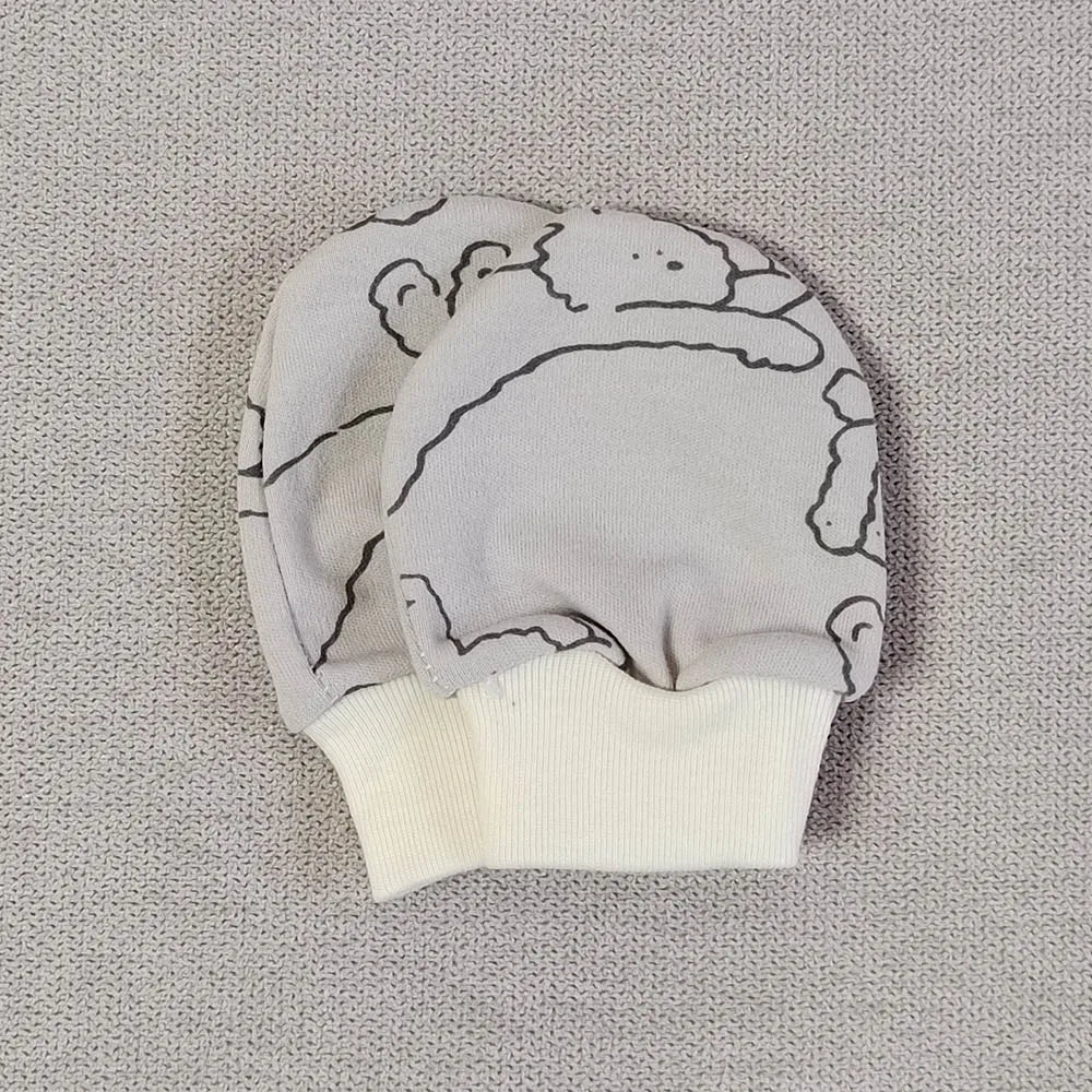 5 Pairs Baby No-Scratch Mittens | Soft Cotton Newborn Hand Mittens 0-3 Months