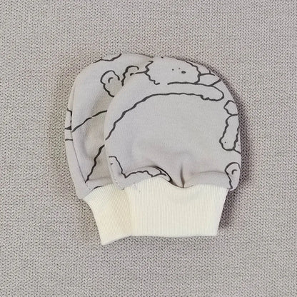 5 Pairs Baby No-Scratch Mittens | Soft Cotton Newborn Hand Mittens 0-3 Months