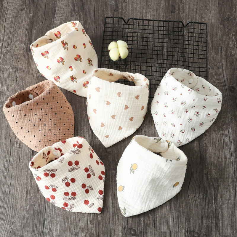 Baby Bandana Bib | Muslin Drool Bib for Teething Infants 0-12 Months