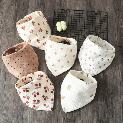 Baby Bandana Bib | Muslin Drool Bib for Teething Infants 0-12 Months