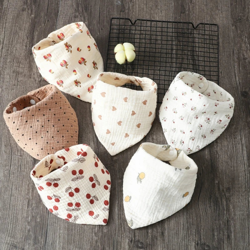 Baby Bandana Bib | Muslin Drool Bib for Teething Infants 0-12 Months