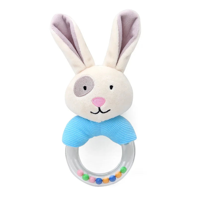 Baby Animal Plush Hand Bell Rattle Toy