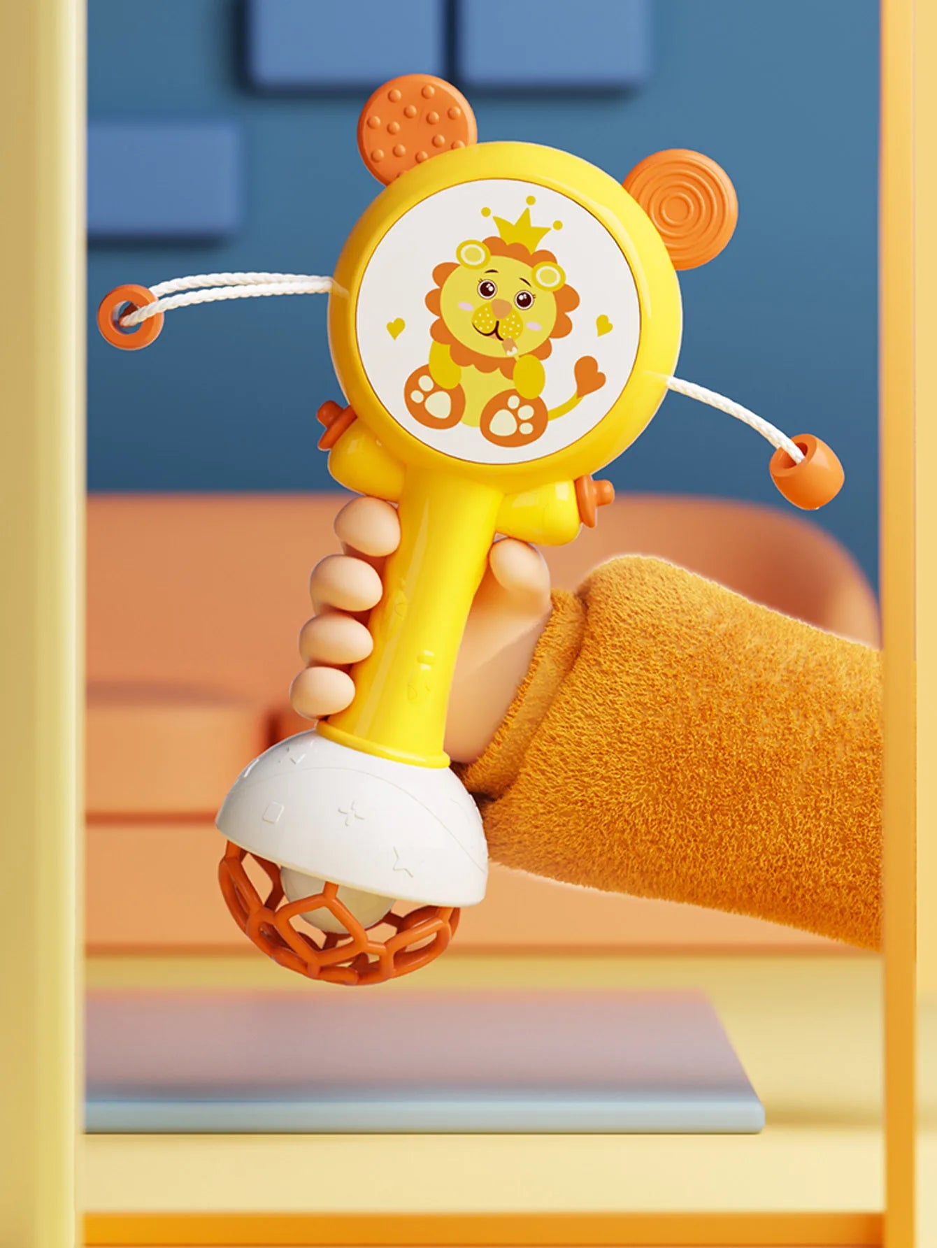 Baby Rattle Teether Hand Bell Toy