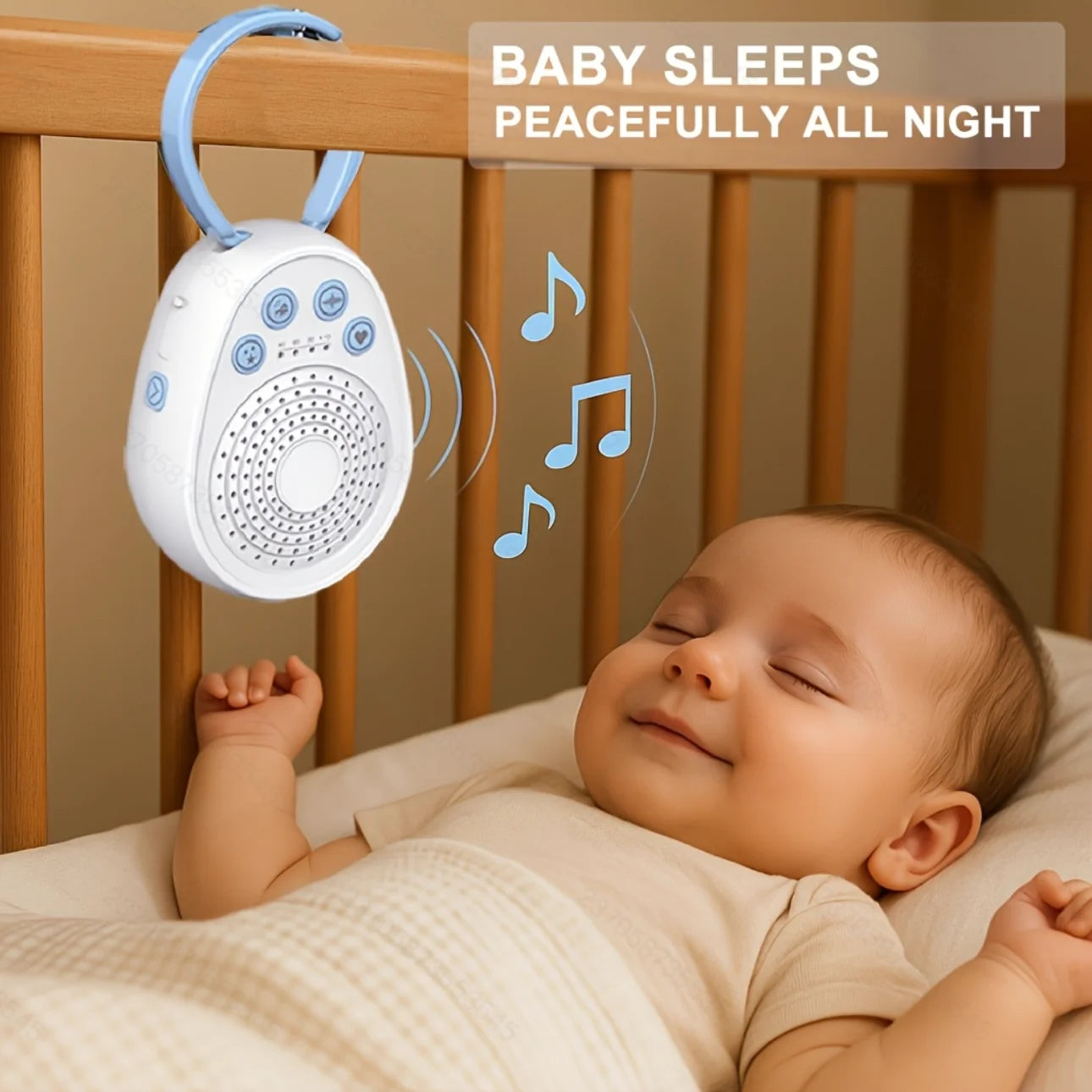 Baby White Noise Machine | 20 Soothing Sounds, Sleep in Minutes | Portable USB for Newborns & Travel