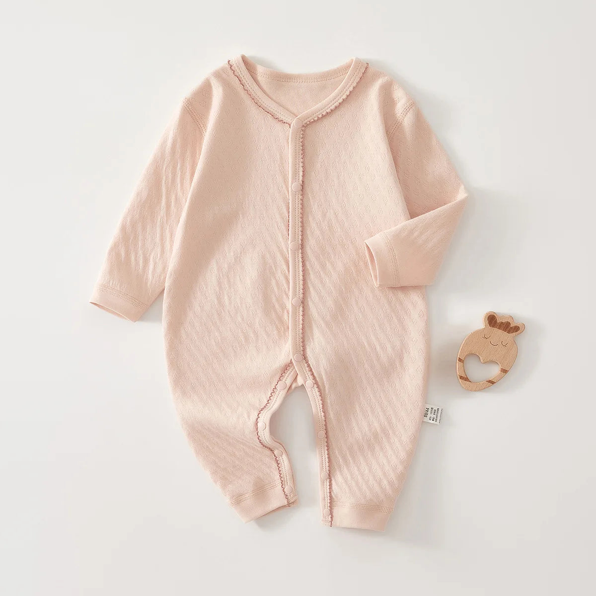 Baby Cotton Hoodie Jumpsuit | Boneless Seam Spring & Autumn Onesie 0-18 Months