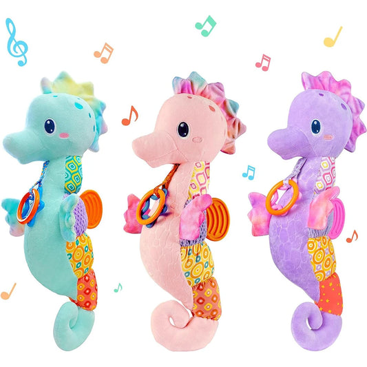 Baby Seahorse Musical Rattle Soft Toy