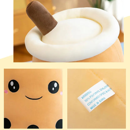 Kawaii Boba Bubble Tea Plush Toy | Soft Stuffed Milk Cup Pillow | 14 Styles | 24cm