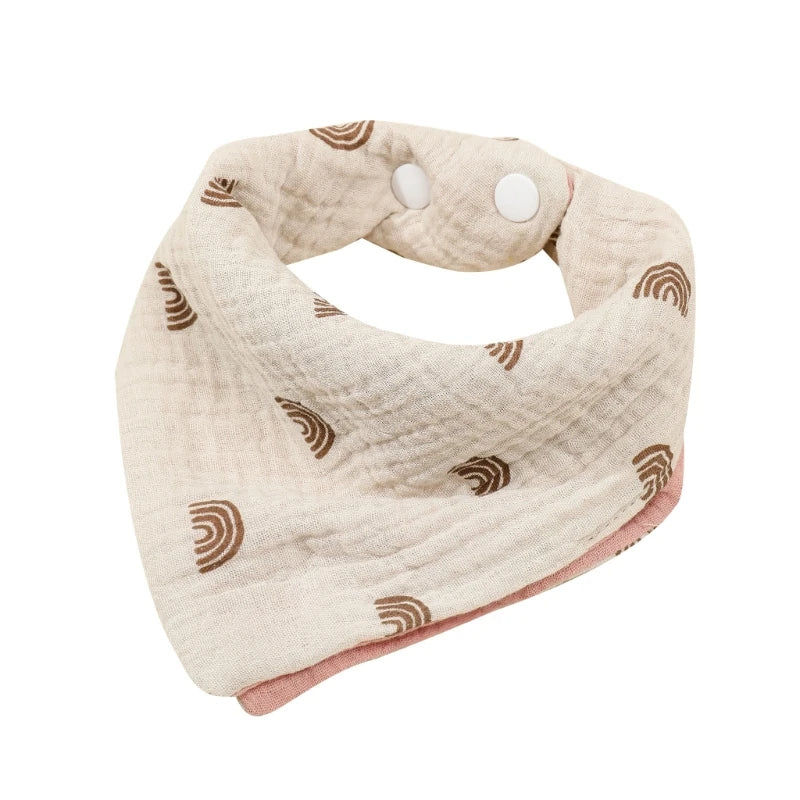 Baby Bandana Bib | Muslin Drool Bib for Teething Infants 0-12 Months