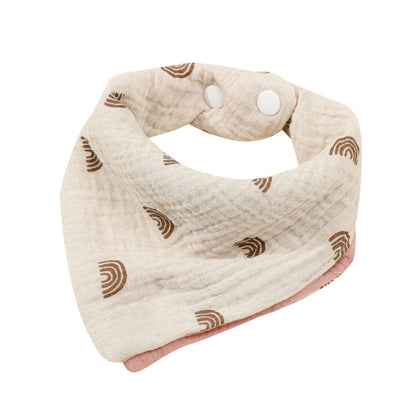 Baby Bandana Bib | Muslin Drool Bib for Teething Infants 0-12 Months