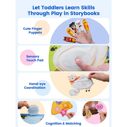 Montessori Giraffe Busy Book | Sensory Learning Quiet Book for Toddlers Ages 3-6