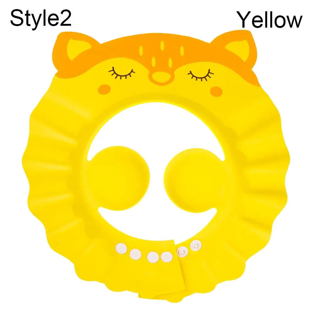 Baby Bath Shower Cap & Hair Shield | Waterproof Ear & Eye Protection | 3 Styles | Yellow, Pink & Blue