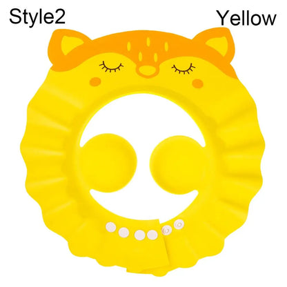 Baby Bath Shower Cap & Hair Shield | Waterproof Ear & Eye Protection | 3 Styles | Yellow, Pink & Blue