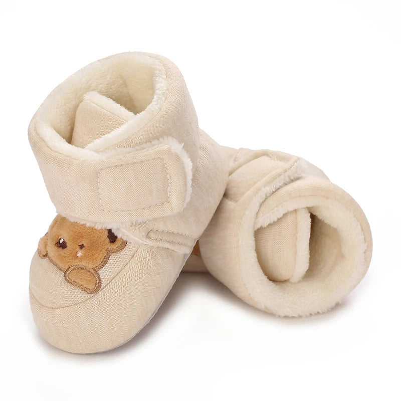 Baby First Walker Shoes | Soft Cartoon Cotton Shoes for Newborns 0–18 Months