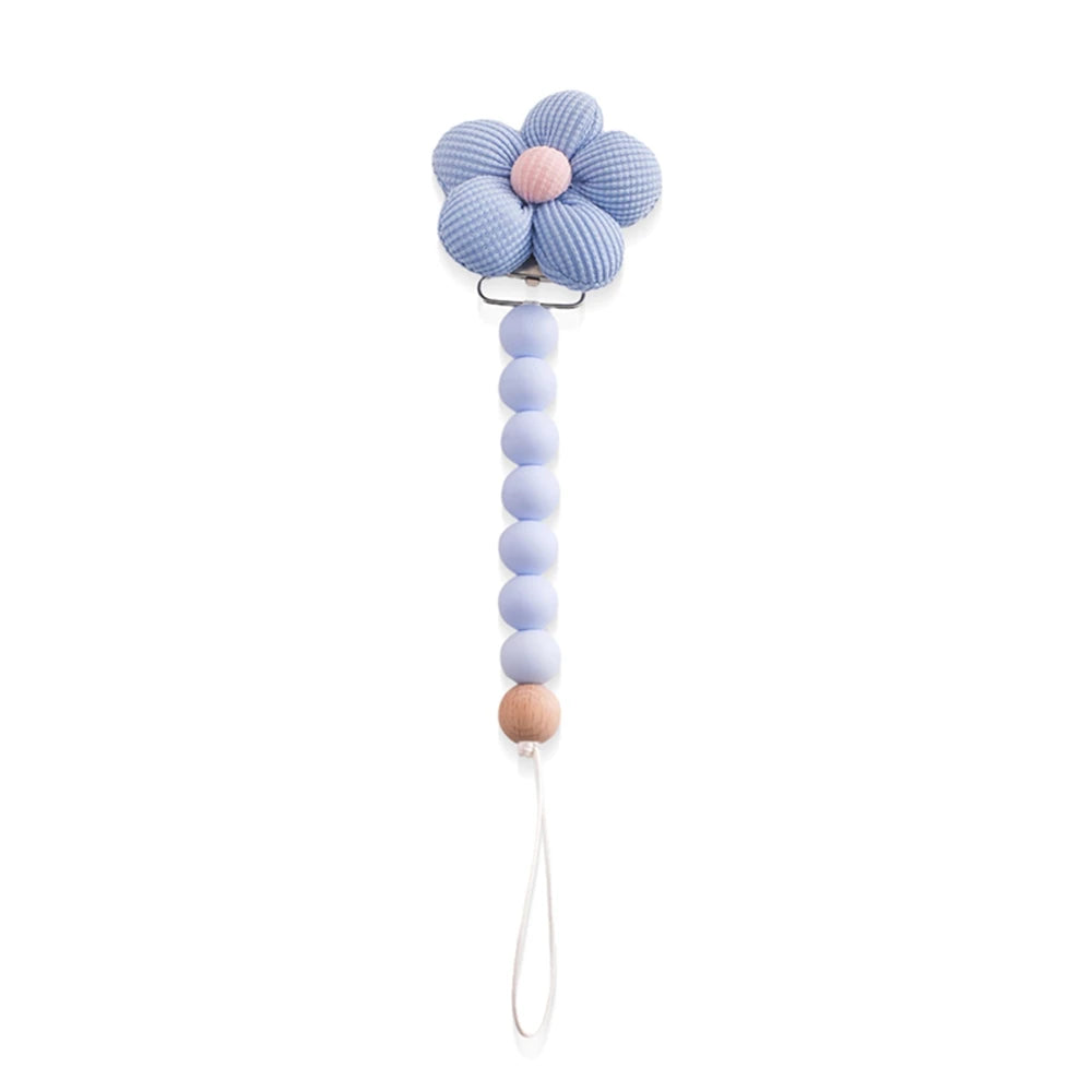 Baby Silicone Teether & Pacifier Chain Set