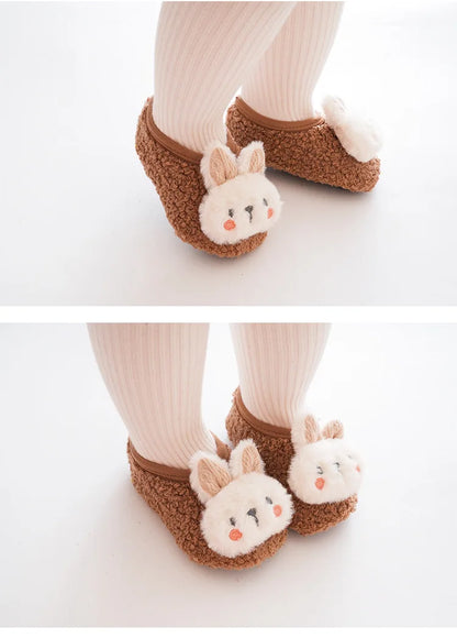 Warm Plush Baby Slippers | Soft Anti-Slip Indoor Toddler Floor Shoes | 6 Styles | 6 Months–4 Years