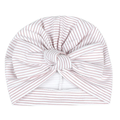 Baby Turban Bow Knot Hat | Soft Beanie Headwrap for Newborns & Toddlers
